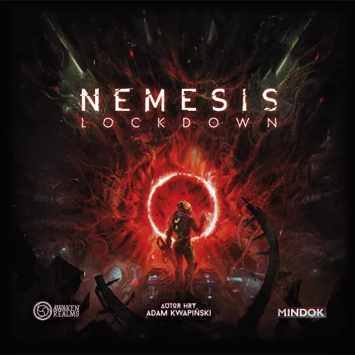 juegos de mesa nemesis, portada de nemesis lockdown el segundo jeugo de la serie.